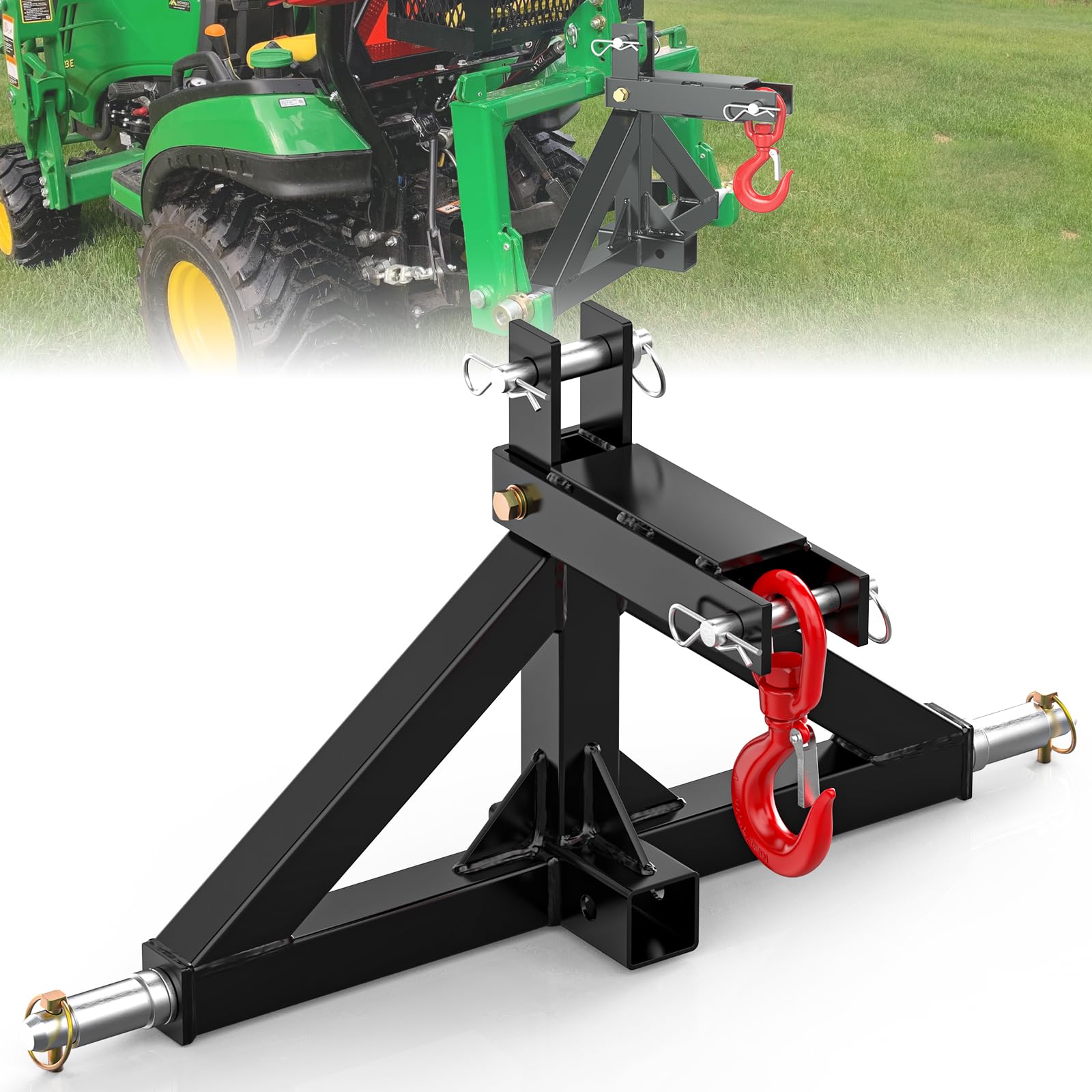 SUNSHINE FARMRE 3 Point Trailer Hitch 2 Receiver