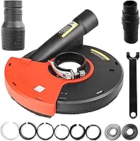 Vista 8 de HERZO Cubierta antipolvo para amoladora angular 4/4.5/5 pulgadas Universal para molienda superficial de superficie (125MM)