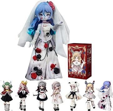 1/12 BJD Dolls Blind Box, Kawaii BJD Dolls Dark Gothic Series 1/12 Ball Jointed Doll Collectable Action Figure Posable for Girls Birthday Party Toys