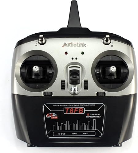 Miniatura 2 de Radiolink T8FB 2.4GHz 8Ch Transmisor RC con receptor R8EF para DIY RC Racing Quadcopter Drone (Modo 2 Acelerador de mano izquierda)