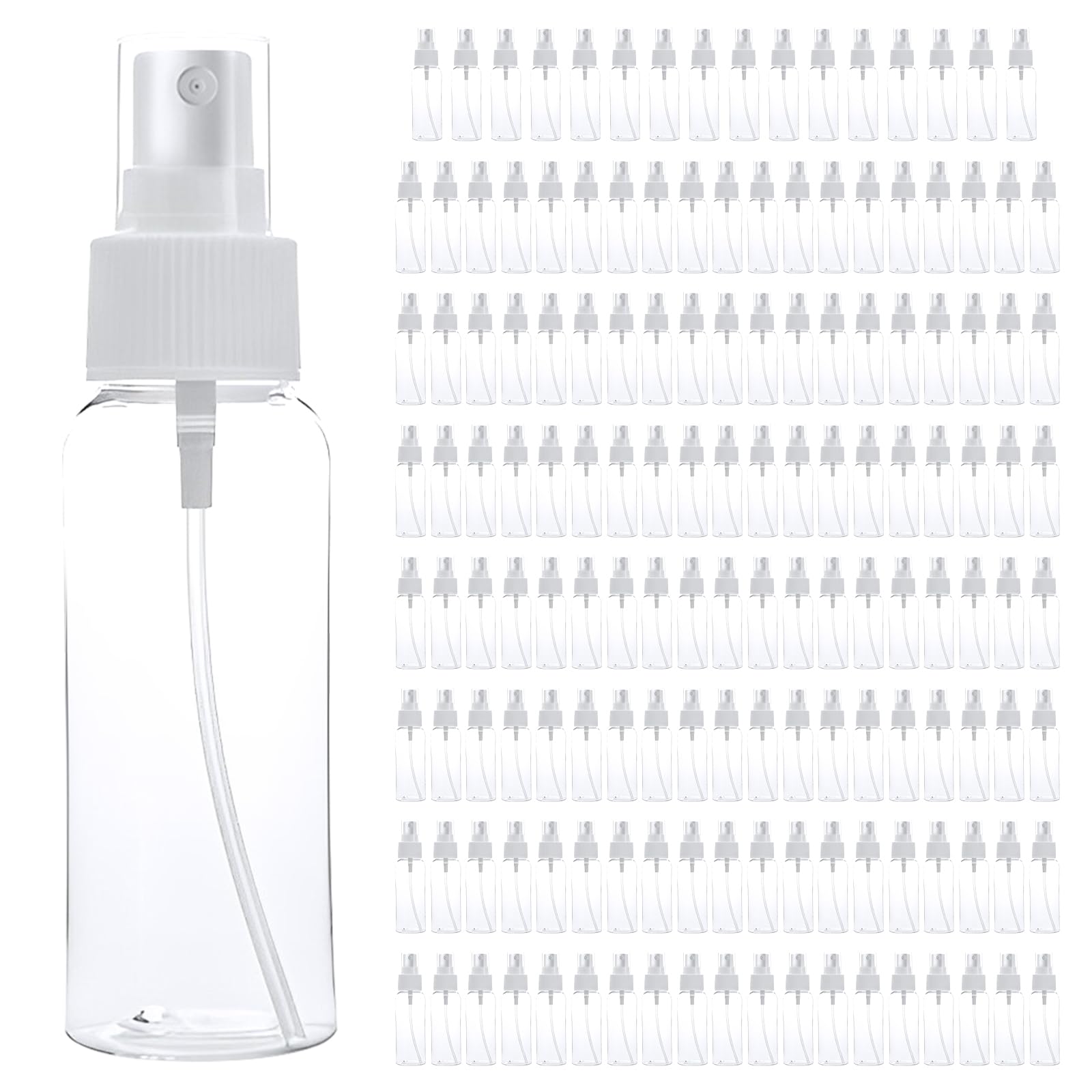 F Fityle 150 Stk. Kleine Sprühflaschen zum Befüllen, Empty Spray Bottle 30ml, Leer Parfümflasche Zerstäuber, Transparente Sprayflasche Tragbar für Reise Körperpflege Flüssigkeit Kosmetik