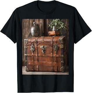 Timeless Leather Steamer Trunk Vintage Travels Graphic T-Shirt