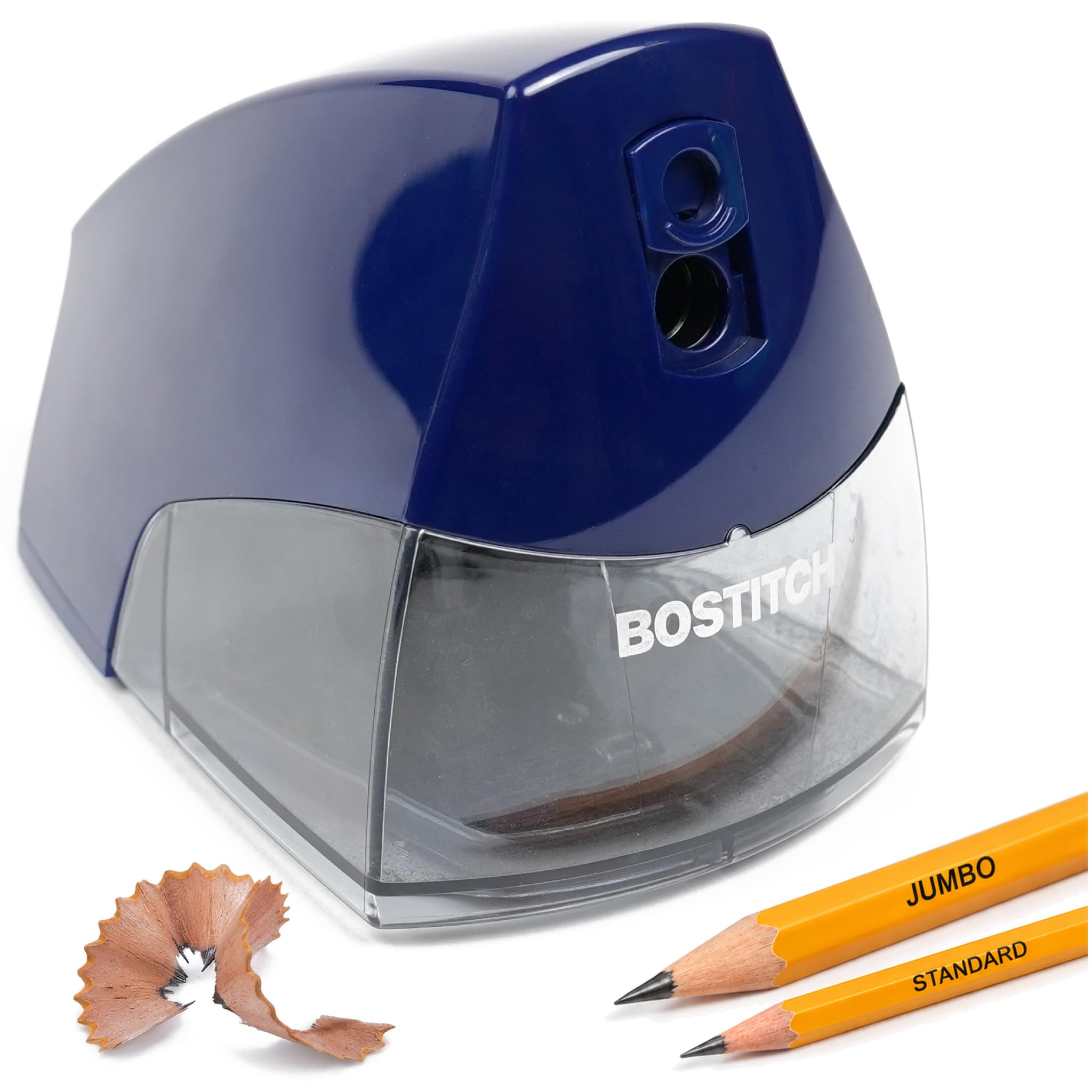 Bostitch Electric Pencil Sharpener, Standard &amp; Jumbo Pencils, Navy