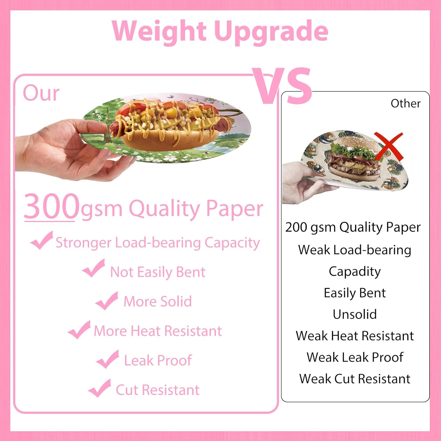 300 Pcs Bear Baby Shower Plates and Napkins Tableware Set, Plates Napkins Cups Straws and Forks Sets, Baby Shower Decorations Birthday Party Supplies, Serves 50 Guests (Pink)