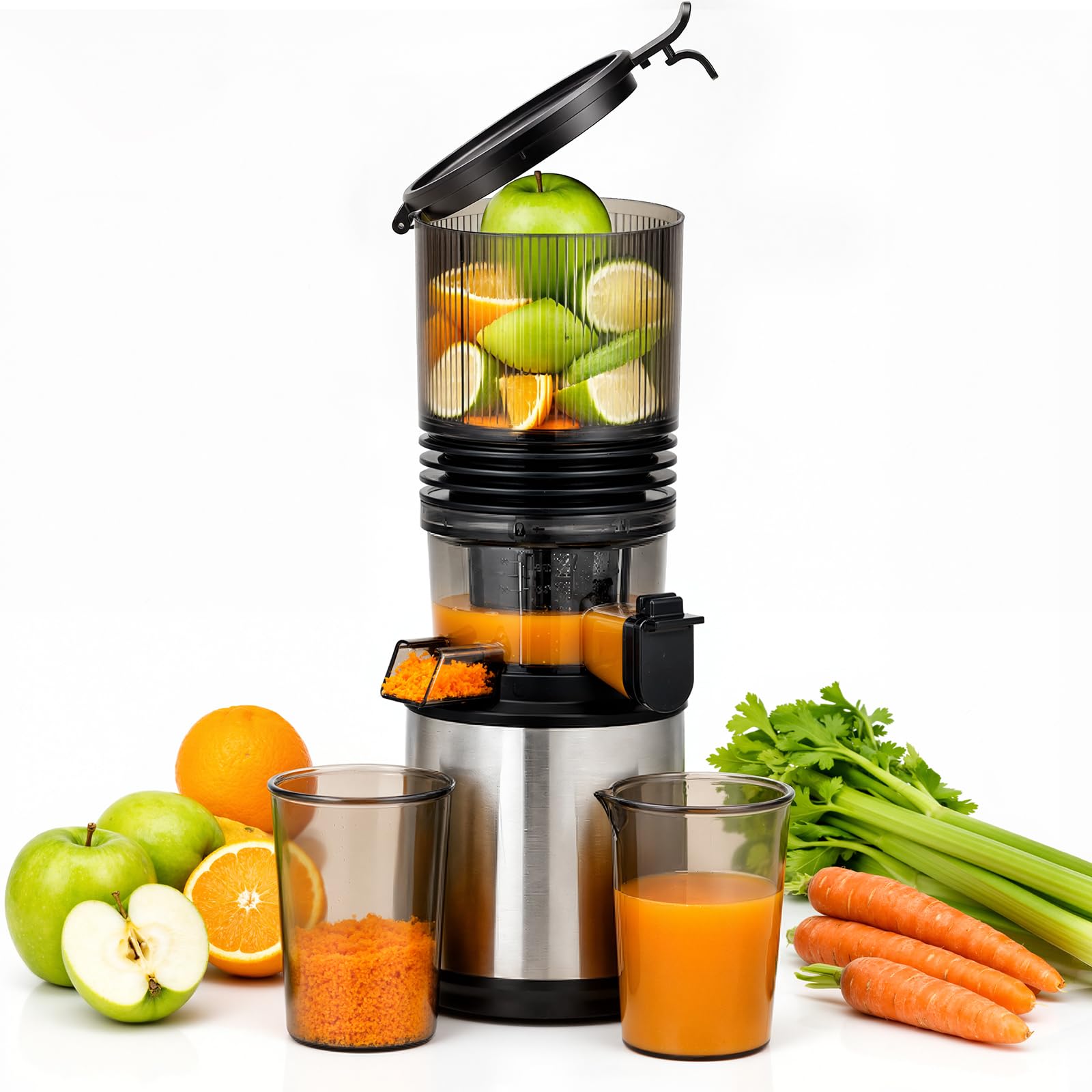Extracteur de jus fruits et légumes grande capacité 2 L idéal famille