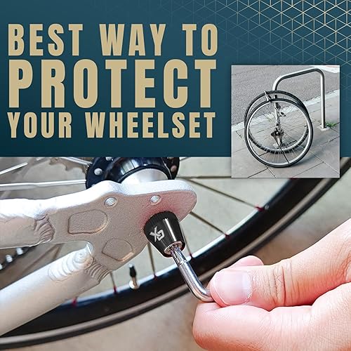 Miniatura 6 de ONIPAX Bicicleta antirrobo de bloqueo Pincho 7 lóbulos Bicicleta Rueda Hub Seguro