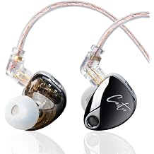 KZ Castor-in Ear Monitor Headphones, Gaming IEM Earbuds with Dual Dynamic Drivers, Tuning Adjustable IEMs, Wired Earbuds for Audiophile, Singers, Musicians