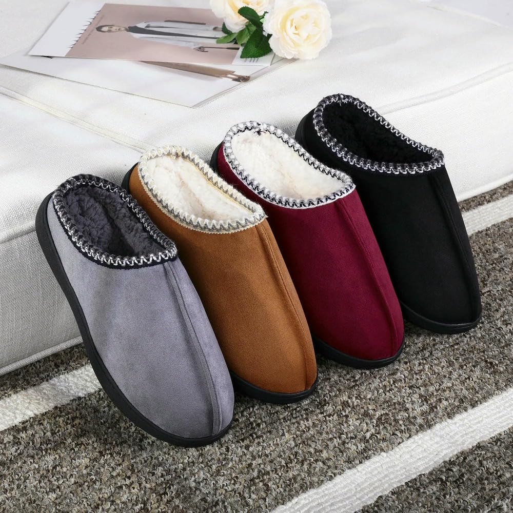 GLDFW - Pantuflas de invierno de algodón cálido para mujeres y hombres, suaves, antideslizantes, esponjosas, diseño de sandalias para parejas, pantuflas de interior