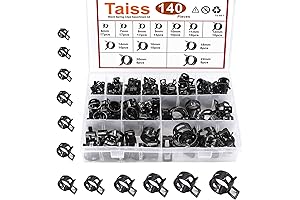 Taiss 6-22mm Spring Band Hose Clamp Assortment Kit