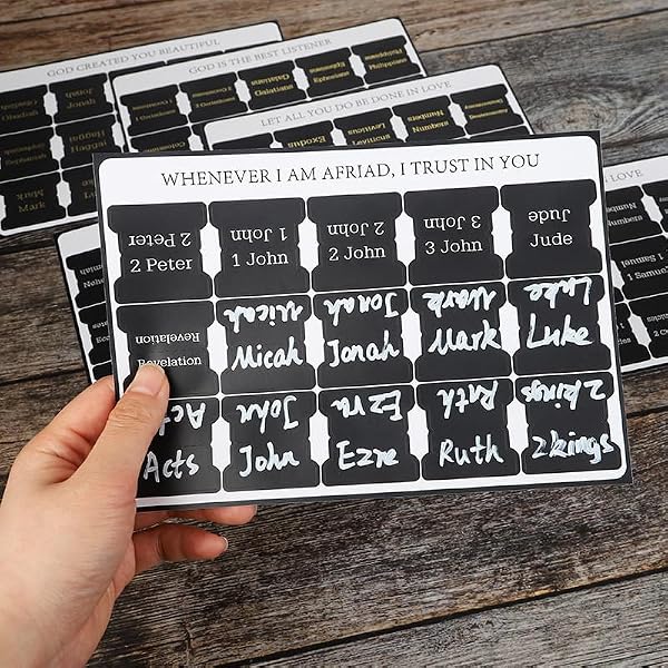 LeMeeOly Bible Index Tabs & Metal Bookmark, Christian Religious Gifts for Men Women, Large Print Quick Search, Daily Spiritual Study Supplies by LeMeeOly - Image 8