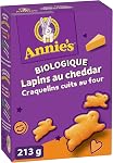 ANNIE'S Cheddar Baked Cracker, biologique, sans arômes artificiels, sans colorants synthétiques, contient du vrai fromage et de vrais ingrédients de lait, 213 Paquet Grams de Crackers en forme de lapin