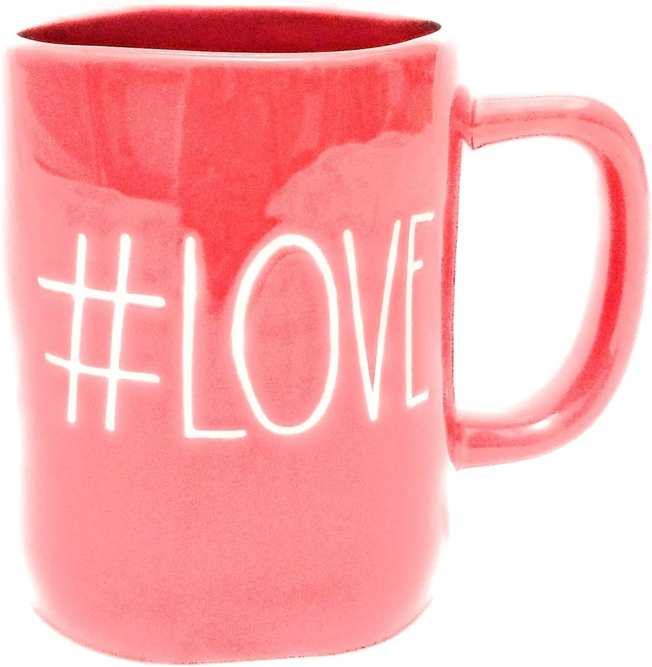 Rae Dunn Valentine's Day Coffee Mug, Red - Gigi with Heart Charm
