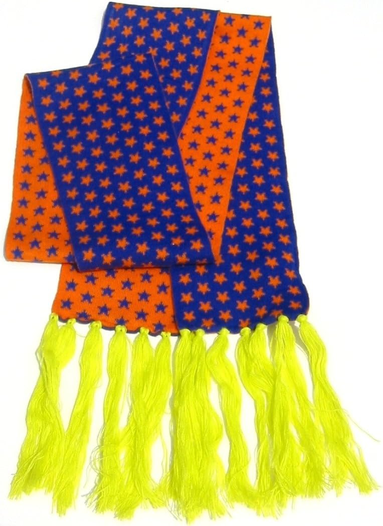 JCPenneyJCP Womens Mens Winter Fashion Scarf 100% Acrylic 85" x 5.5" Purple Orange Yellow