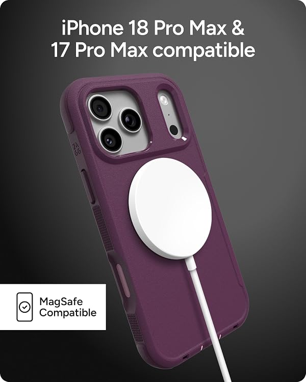 ZAGG Teton Phone Case with Stand for 18 Pro Max/ 17 Pro Max, Purple by ZAGG - Used condition - Image 3
