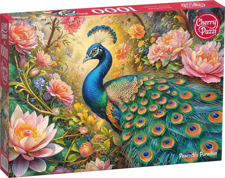 Cherrypazzi Peacock's Paradise 1000 Piece Puzzle