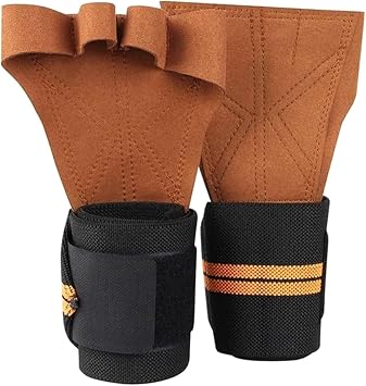 1Pair Weight Lifting Training Gloves Fitness Sports Body Building Gymnastics Grips Gym Hand Palm Wrist Protector