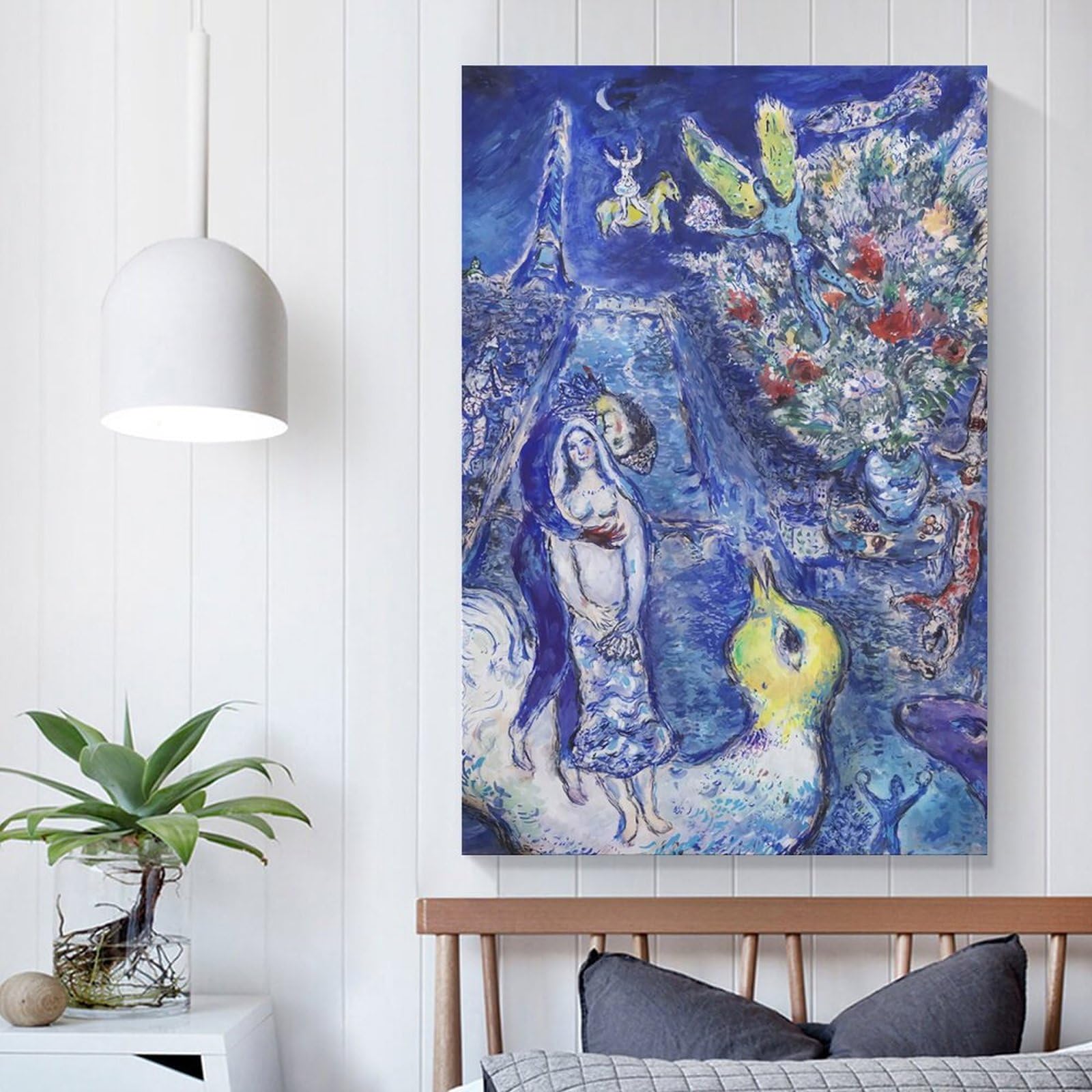 Amazon.co.jp: 抽象画展 ウォールアート マルク・シャガール プリント
