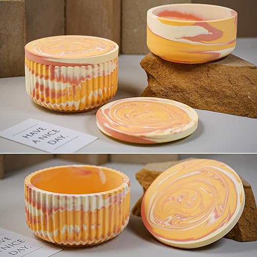 Miniatura 2 de 2 moldes de resina para tarros grandes con tapa, caja de resina de silicona, molde cilíndrico para resina epoxi, joyería, portavelas, organizador de