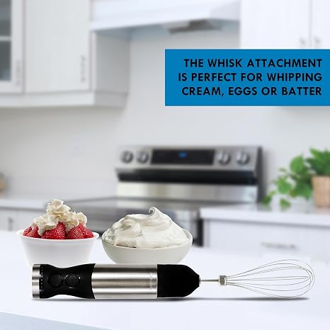 Kenmore Variable Speed Hand Blender Set with Food Chopper & Whisk