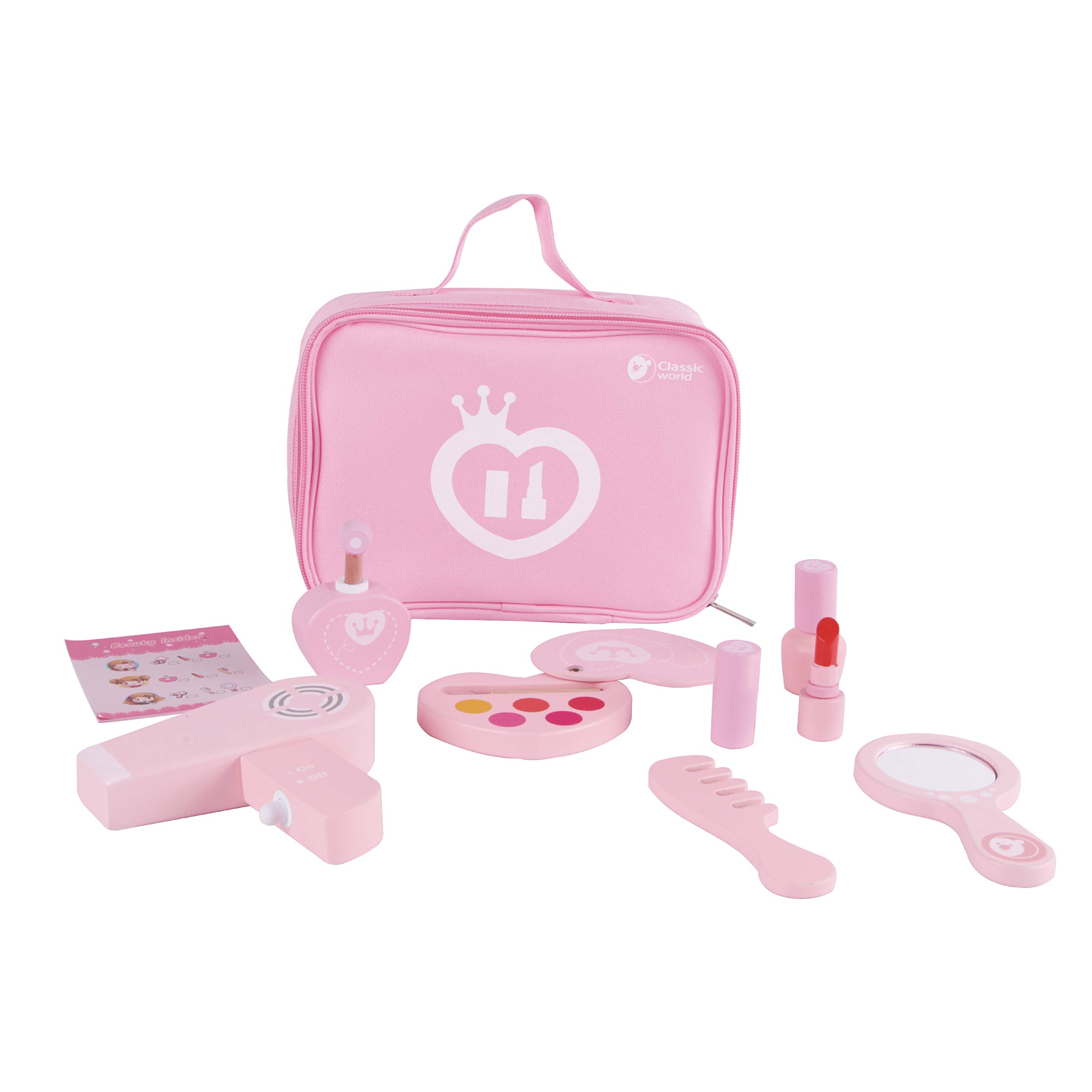 Amazon.com: Classic World Make-up Set Wooden Cosmetics Beauty Toy