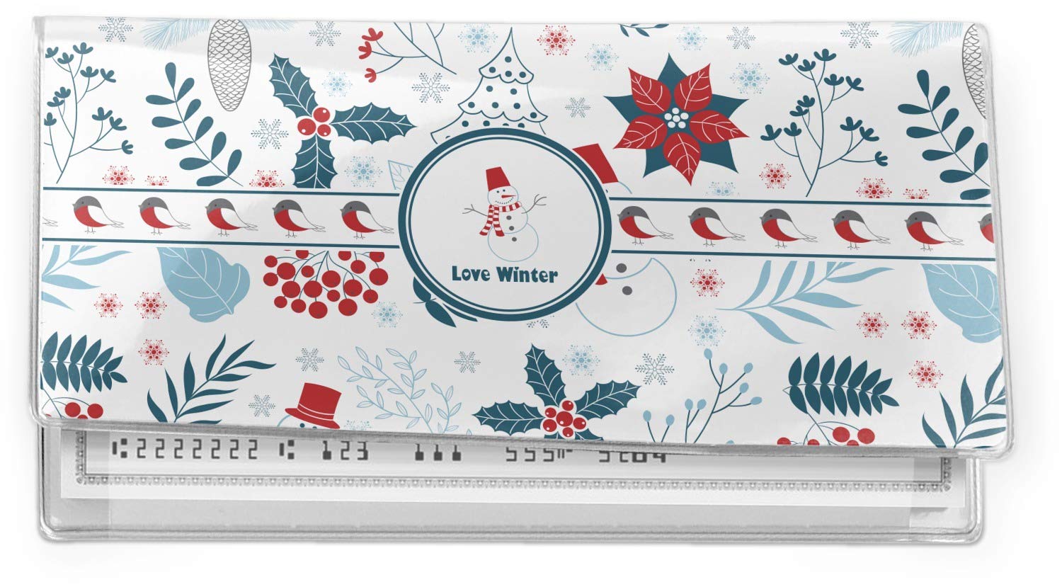 YouCustomizeIt Personalized Winter Vinyl Checkbook Cover