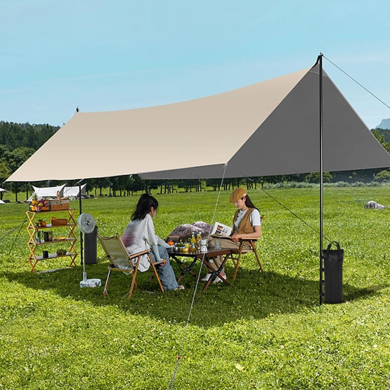 Lot De 4 Sacs De Sable Lestage Tonnelle - Oxford 600D Imperméable Ultra Résistant - 15x50 Cm - Parfait Pour Tentes Pliantes, Auvents & Parasols D'Extérieur