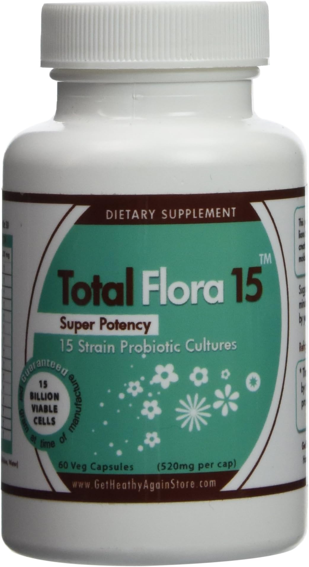 Total Flora 15 60 veg caps (520mg per cap)