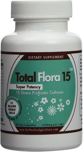 Total Flora 15 60 cápsulas vegetales (520 mg por cápsula) disponible en Yaxa Guatemala