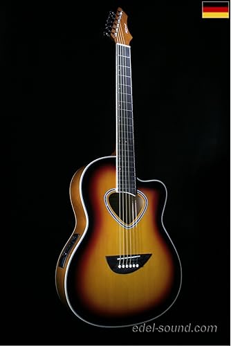 40 Westerngitarre Luisa sunburst breiter Hals Decke Fichte Korp Linde Cut EQ Saiten D Addario 40 Westerngitarre Luisa sunburst breiter Hals Decke Fichte Korp Linde Cut EQ Saiten D Addario