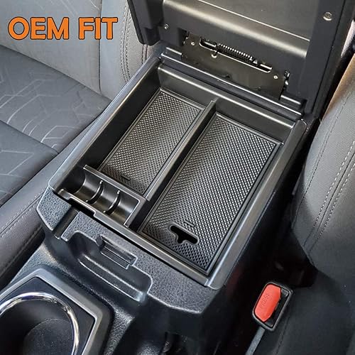 Miniatura 5 de JKCOVER Bandeja de consola central (borde negro) y organizador divisor de consola central compatible con accesorios Tacoma 2016 2017 2018 2019 2020
