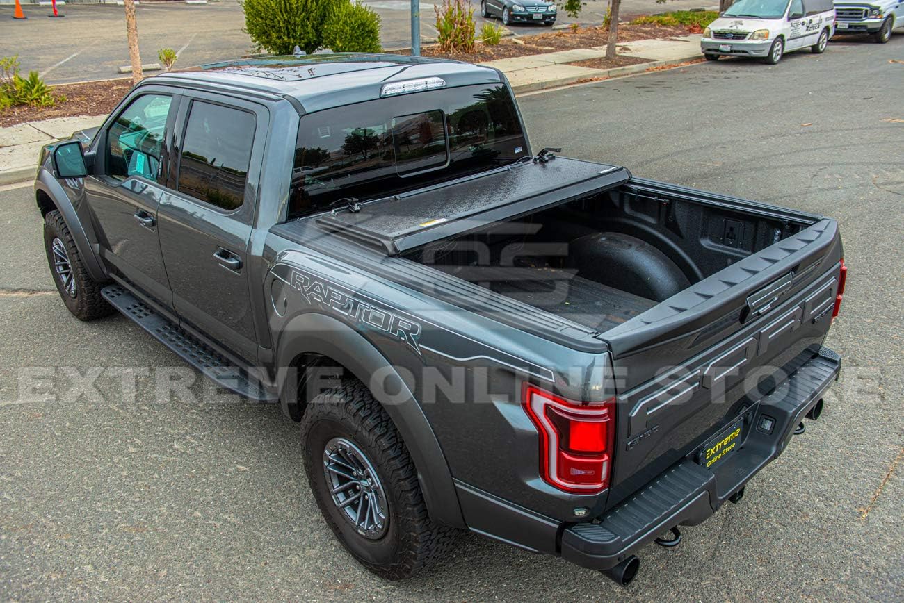 Replacement for 2015-2020 Ford F-150 All Models | Street Series ABS Plastic Primer Black Rear Trunk Lid Wing Tailgate Spoiler