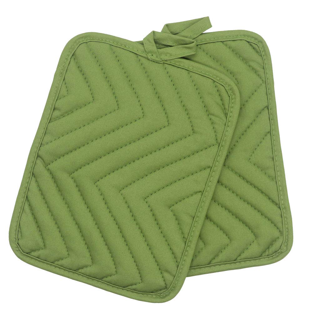 Maniques De Cuisine – Lot De 4, Coton, Résistance 550°F (288°C), Avec Trou De Suspension, 17x17 Cm
