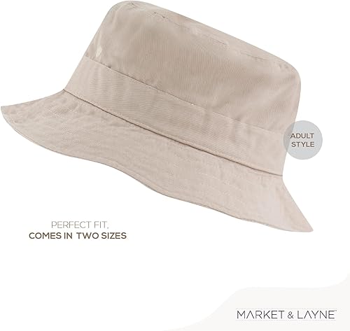 Miniatura 5 de Bucket Hat for Men and Women Teens Cotton Lightweight Packable Cute Bucket Hats for Beach Sun Summer Travel Runs Small