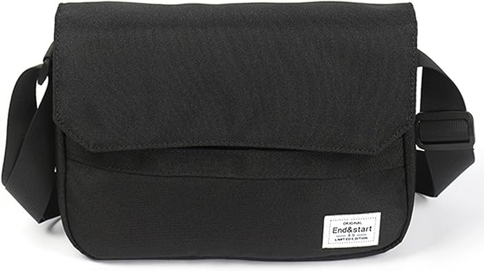 Crossbody Shoulder Bag for Men Women, Waterproof Phone Chest Bag Black