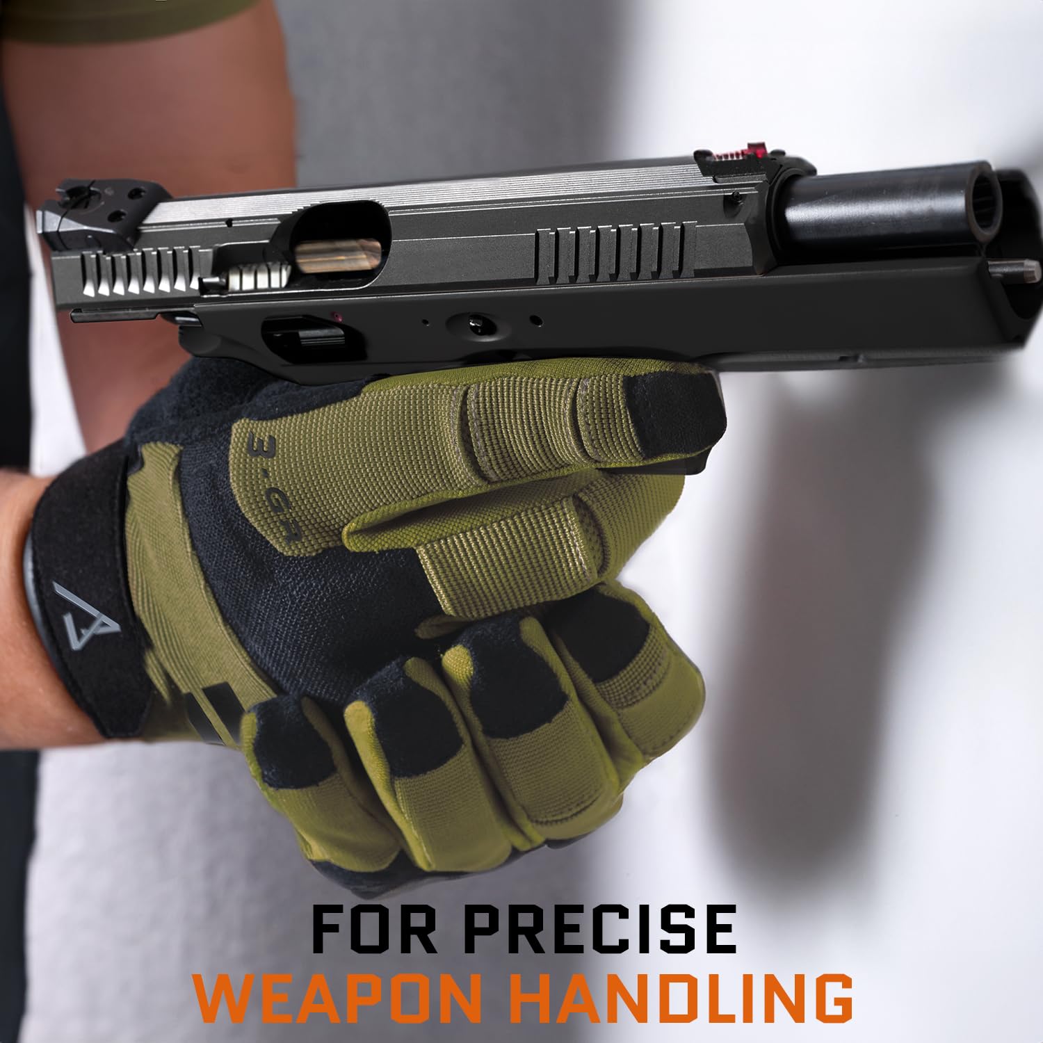 ACE Schakal Outdoor Glove - Guantes Tácticos para Airsoft, Paintball y Deportes de Tiro - Capaz de Pantalla Táctil - S - XXL - 5