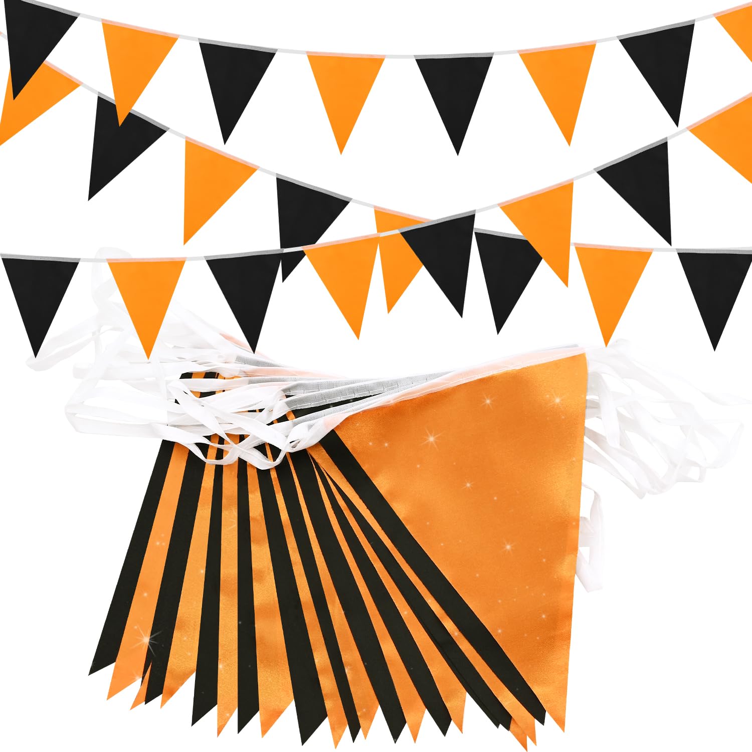 20m 52pcs Gitter Hopper Yellow and Black Bunting Banner