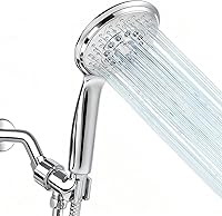 Vista 13 de Klabb Soporte de cabezal de ducha de mano ajustable y manguera de 79 pulgadas, soporte de ABS premium, bola de latón giratoria de 360 grados y cinta