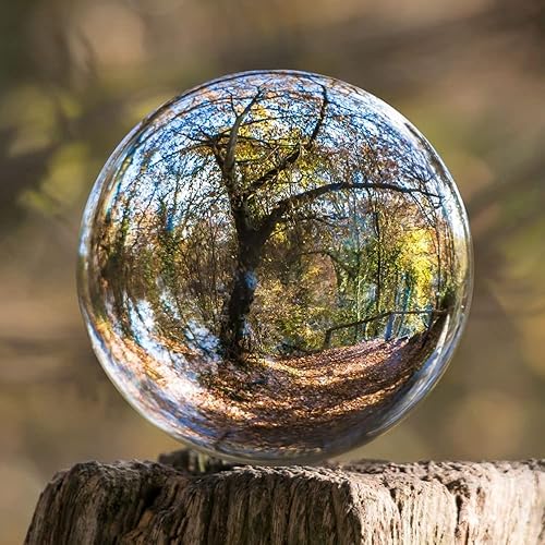 Miniatura 9 de Bola de cristal K9, bola de cristal transparente, esfera mágica para decoración, fotografía de lentes, meditación, adivinación de mirada, adorno de