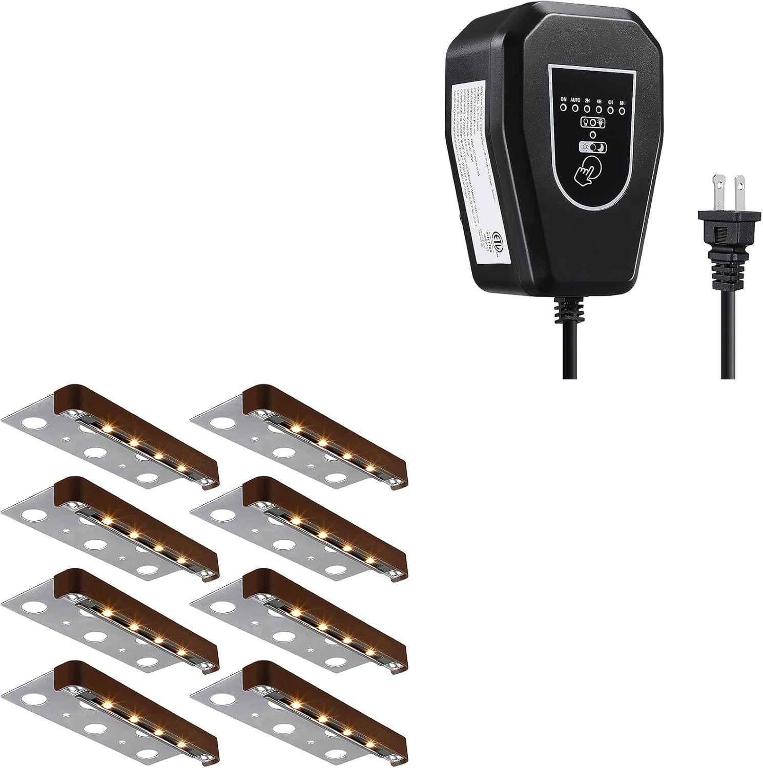 LEONLITE Classic Series 7 Inch LED Hardscape Lighting Bundle 60W Low