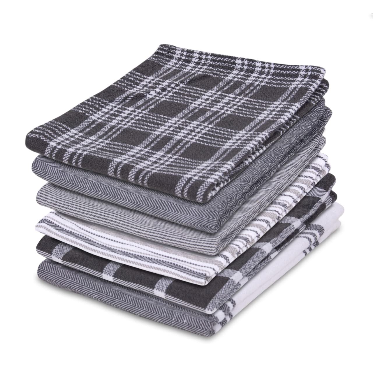 Pagnanno. Unique Design Pagnanno Hotel Quality Waffle Weave Tea Towels Professional Cotton 45X70cm | Absorbent & Fast Drying Kitchen And Bar Towels (Pack Of 6)
