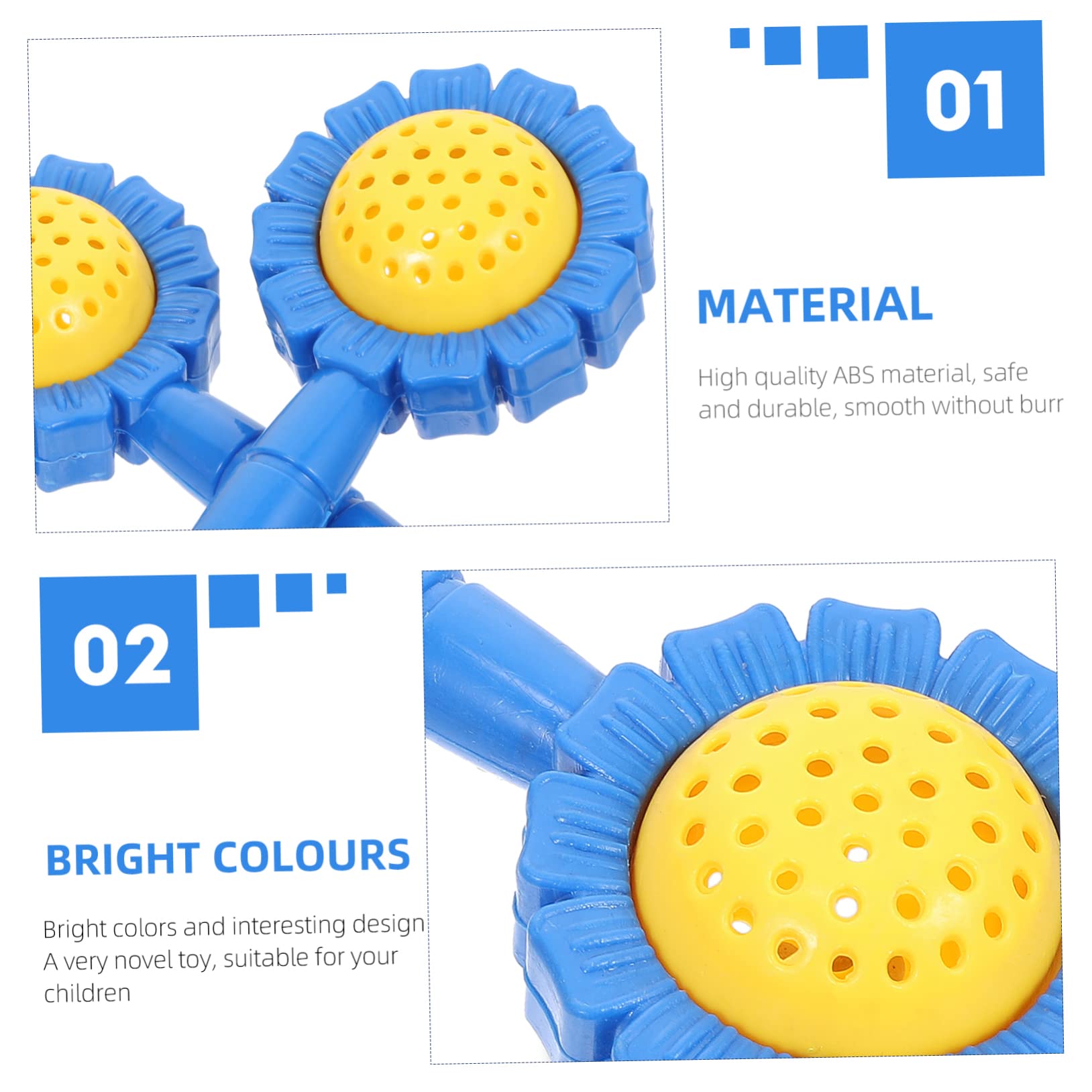 Abaodam 2Pcs Small Creative Dumbbells for Sunflower Design Fun Gymnastics Props for and Performance Entertaining Exercise