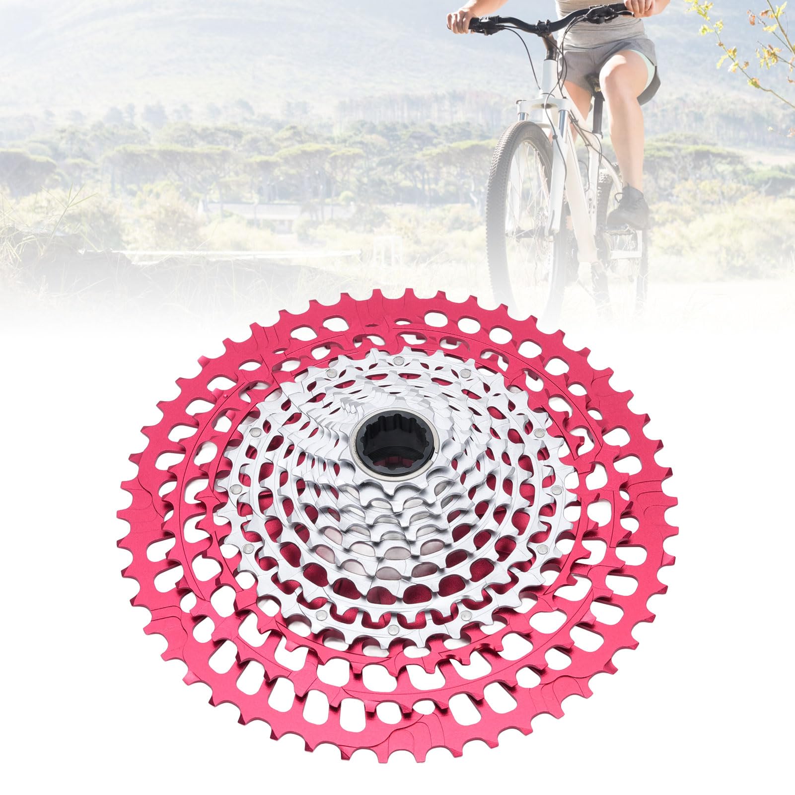 Casete de Bicicleta 10-51T, Casete XD de 12 Velocidades Compatible con SX/NX/GX/XX1 Eagle, Elaborado con Aleación de Aluminio y Acero