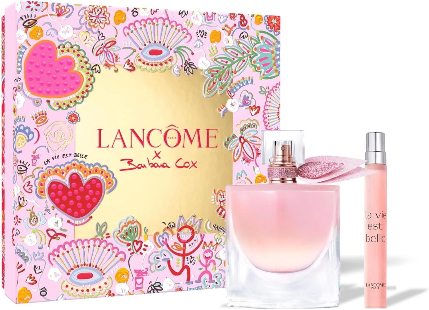 Lancôme La Vie Est Belle Vanille Nude Eau de Parfum Women's Perfume Gift Set, Limited Edition Women's Fragrance Kit with 10ml La Vie Est Belle Travel Spray, Floral Perfume, Vanille Nude