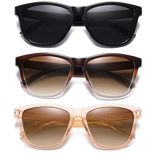 DANAMY Women's Polarized Retro Sunglasses