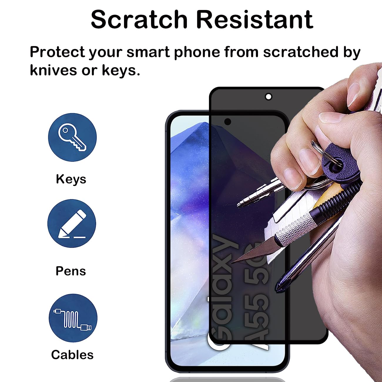 AYSOW Pezzi Pellicola Protettiva Compatibile con Blackview A55 Pro Vetro temperato 0.2mm 9H Durezza 2.5D Film, Anti Graffio, Bolla libera 3 pezzi