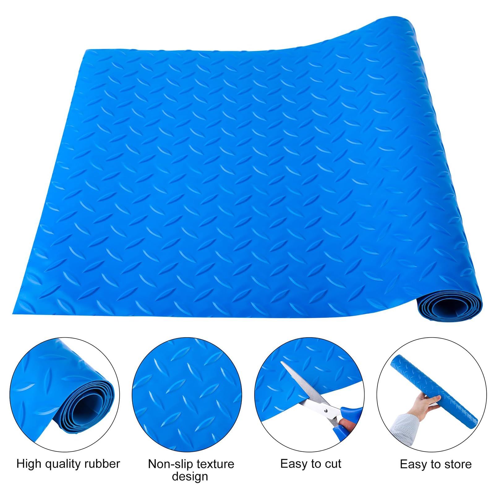 Alfombrilla antideslizante para escalera de alberca, 1 m, con textura azul, para piscinas sobre el suelo y escalones de cubierta inferior, impermeable, segura para proteger junto a la piscina