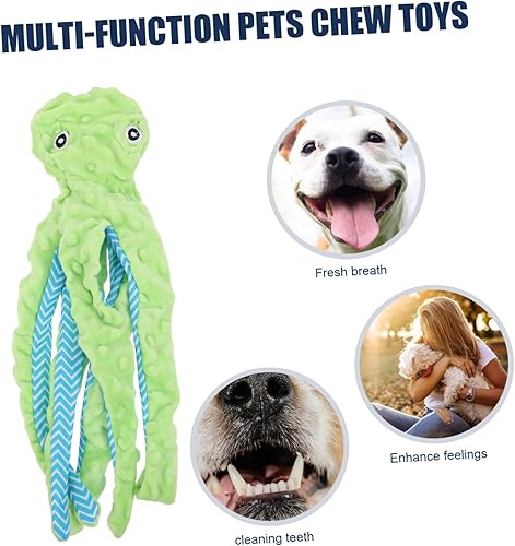 Miniatura 6 de Hohopeti Juguete para mascotas, juguetes para masticar, juguetes de peluche para dentición, juguetes de sonido para la dentición, juguetes para