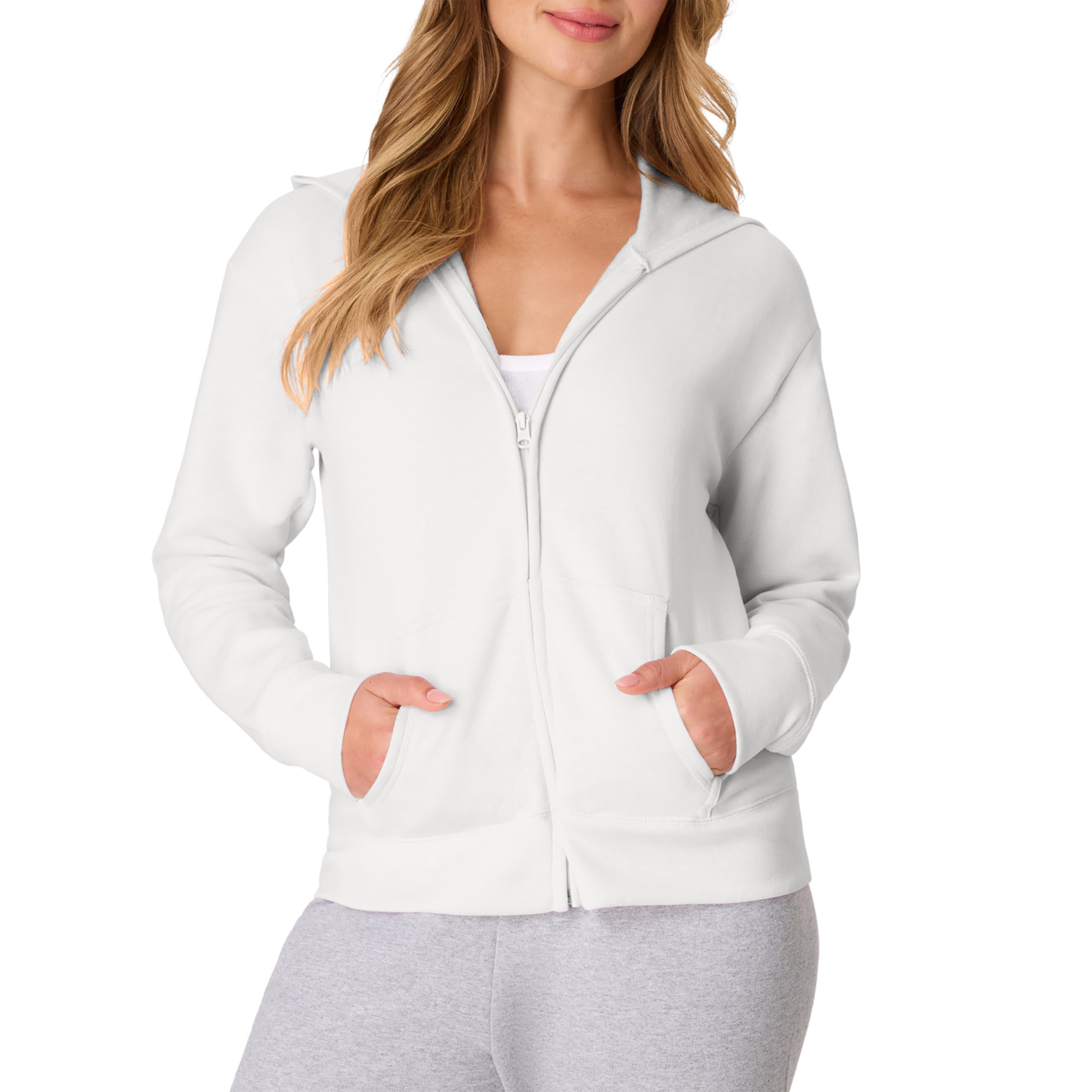 Hanes EcoSmart Full-Zip Hoodie Sweatshirt Sweat à Capuche Femme (Lot de 1)
