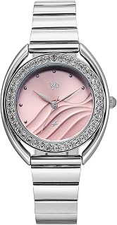 Fastrack Vyb Eclipse with Quartz Analog Pink Dial Steel Stainless Steel Strap Watch for Girls - FV60123SM01W Price In India