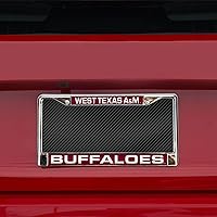 Vista 2 de Rico Industries NCAA - Marco de matrícula cromado estándar con incrustaciones de corte láser unisex